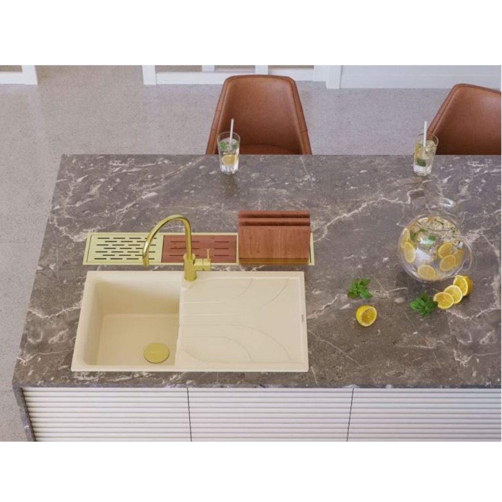 Мойка кухонная Omoikiri Yasugata 86 Белый матовый 4993871 — изображение 3