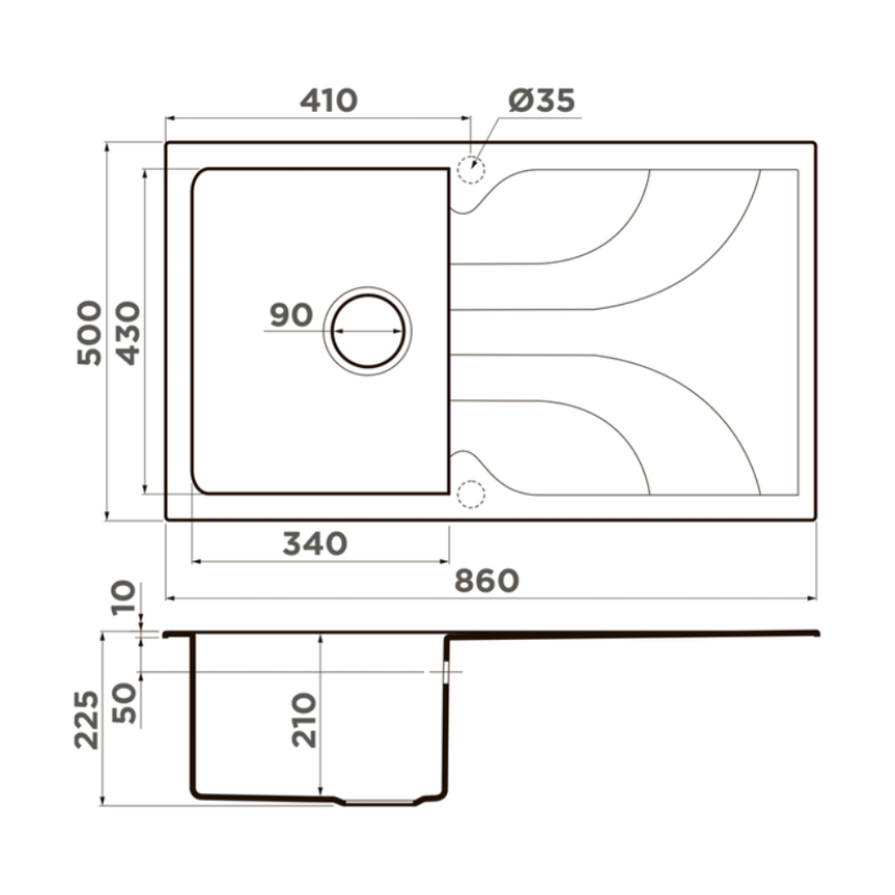 Мойка кухонная Omoikiri Yasugata 86 Белый матовый 4993871 — изображение 4