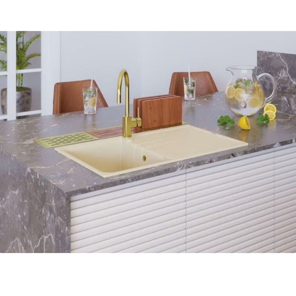 Мойка кухонная Omoikiri Yasugata 86 Платина 4993875 — изображение 2