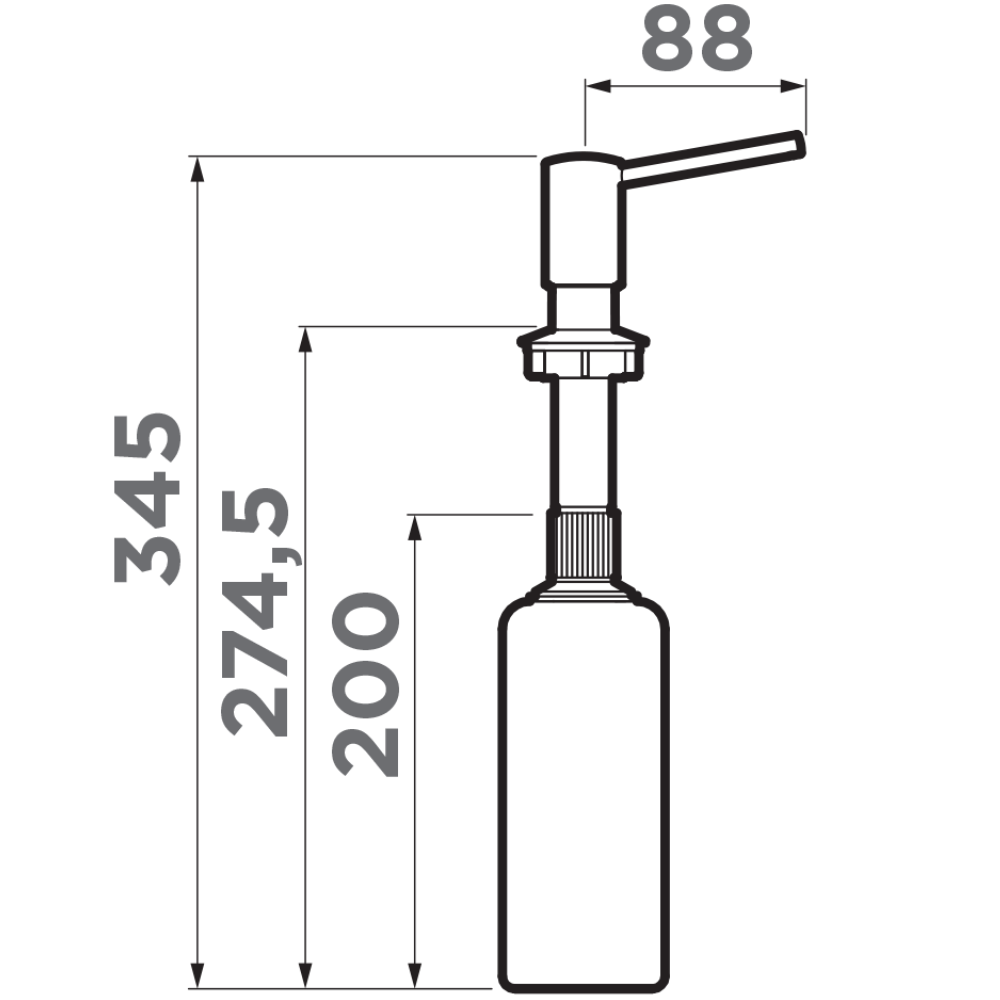 Дозатор встраиваемый Omoikiri OM-02 Латунь античная 4995029 — изображение 3